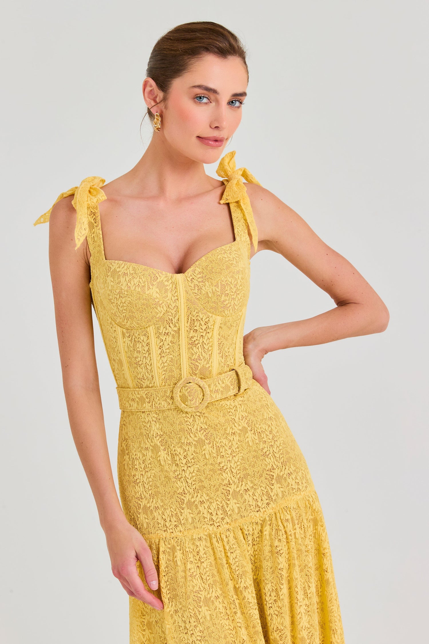 Nadine Merabi Dresses Miranda Yellow Dress