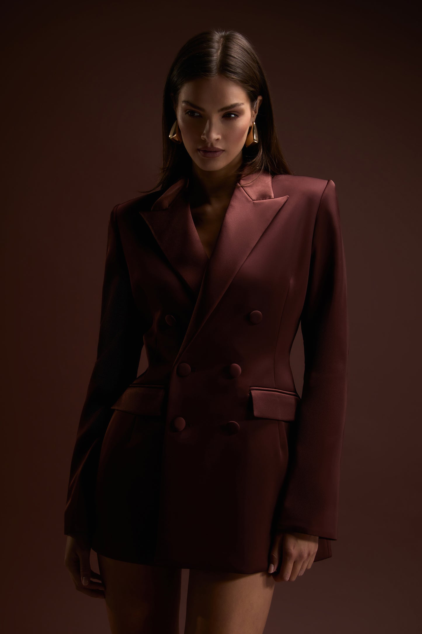 Monica Brown Blazer Dress