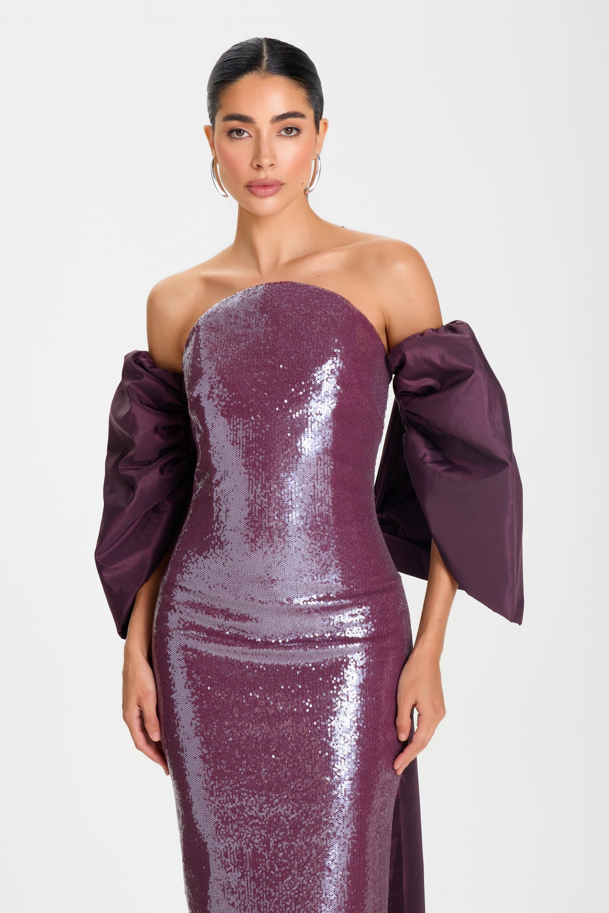 Layla Bordeaux Kleid