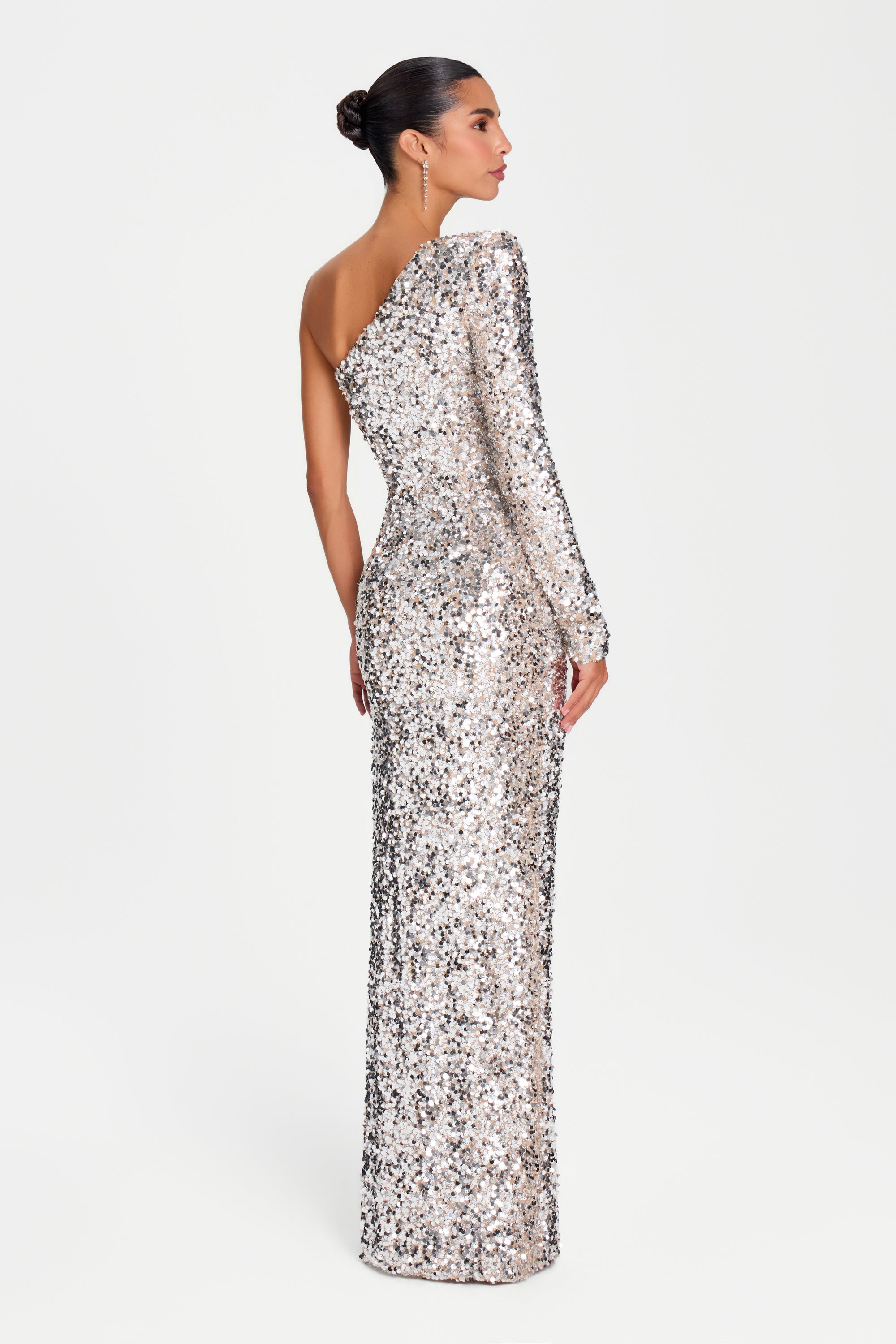 CLAUDIA SILVER DRESS