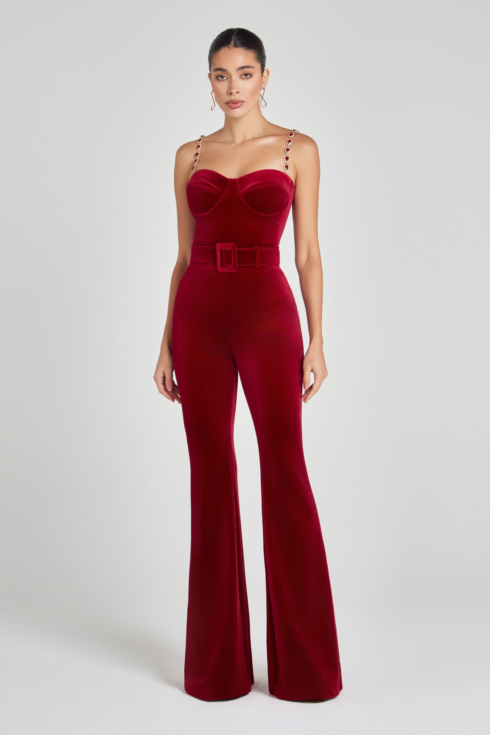 NADINE MERABI Jumpsuits Harley Red Jumpsuit
