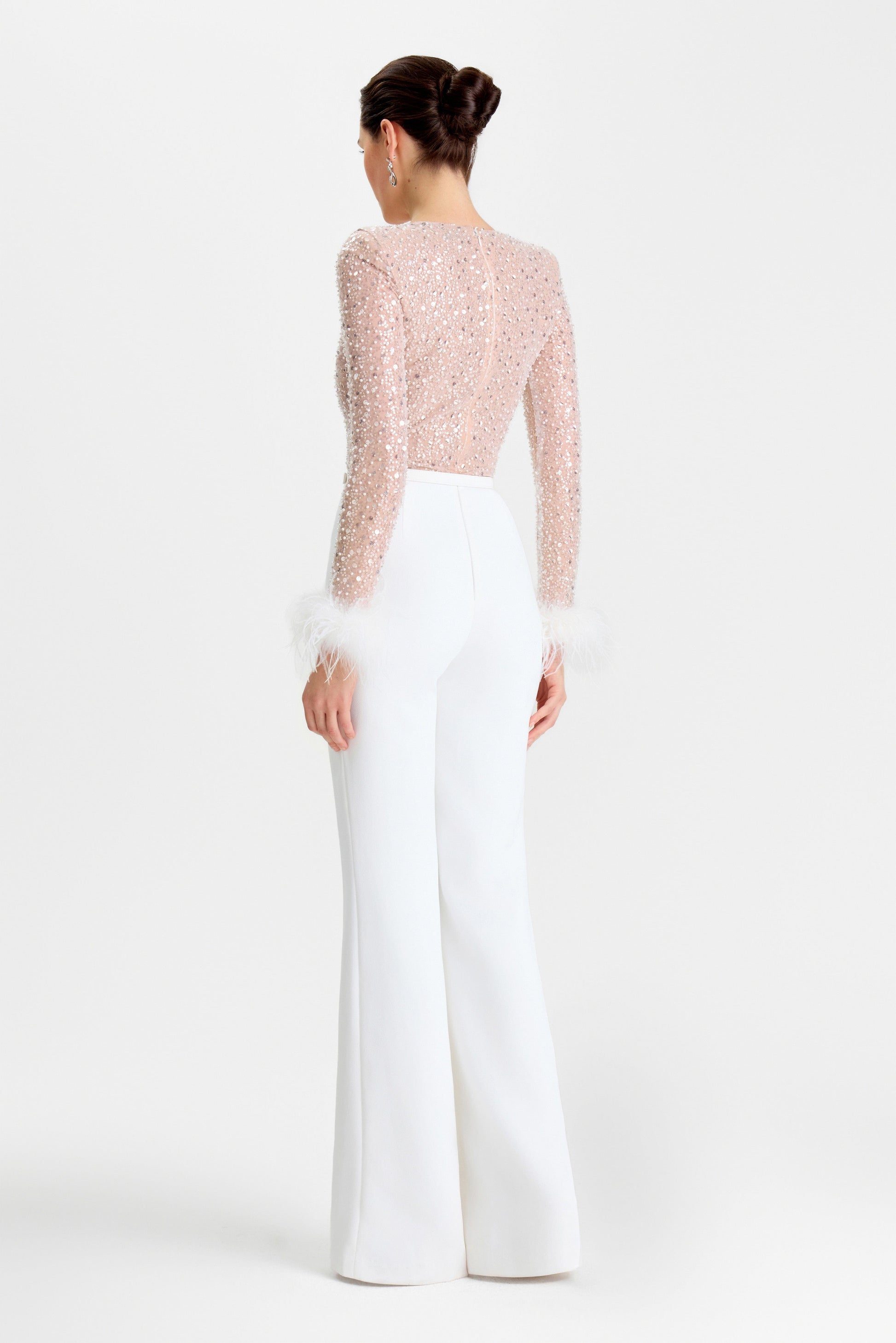 NADINE MERABI Jumpsuits Amelia White Jumpsuit