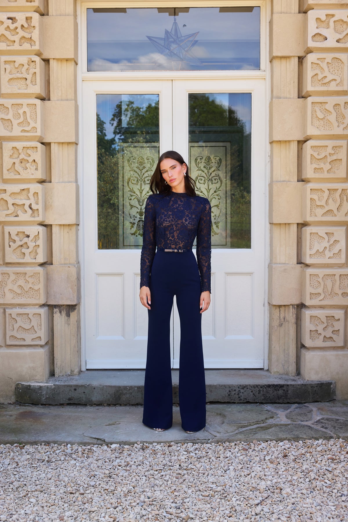Maddie Navy Jumpsuit