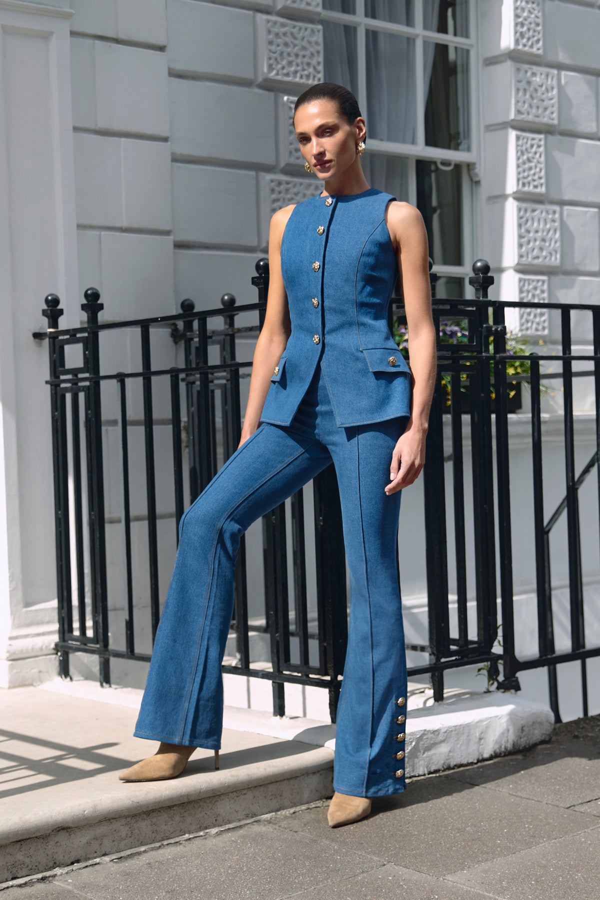 Kendra Light Denim Hose