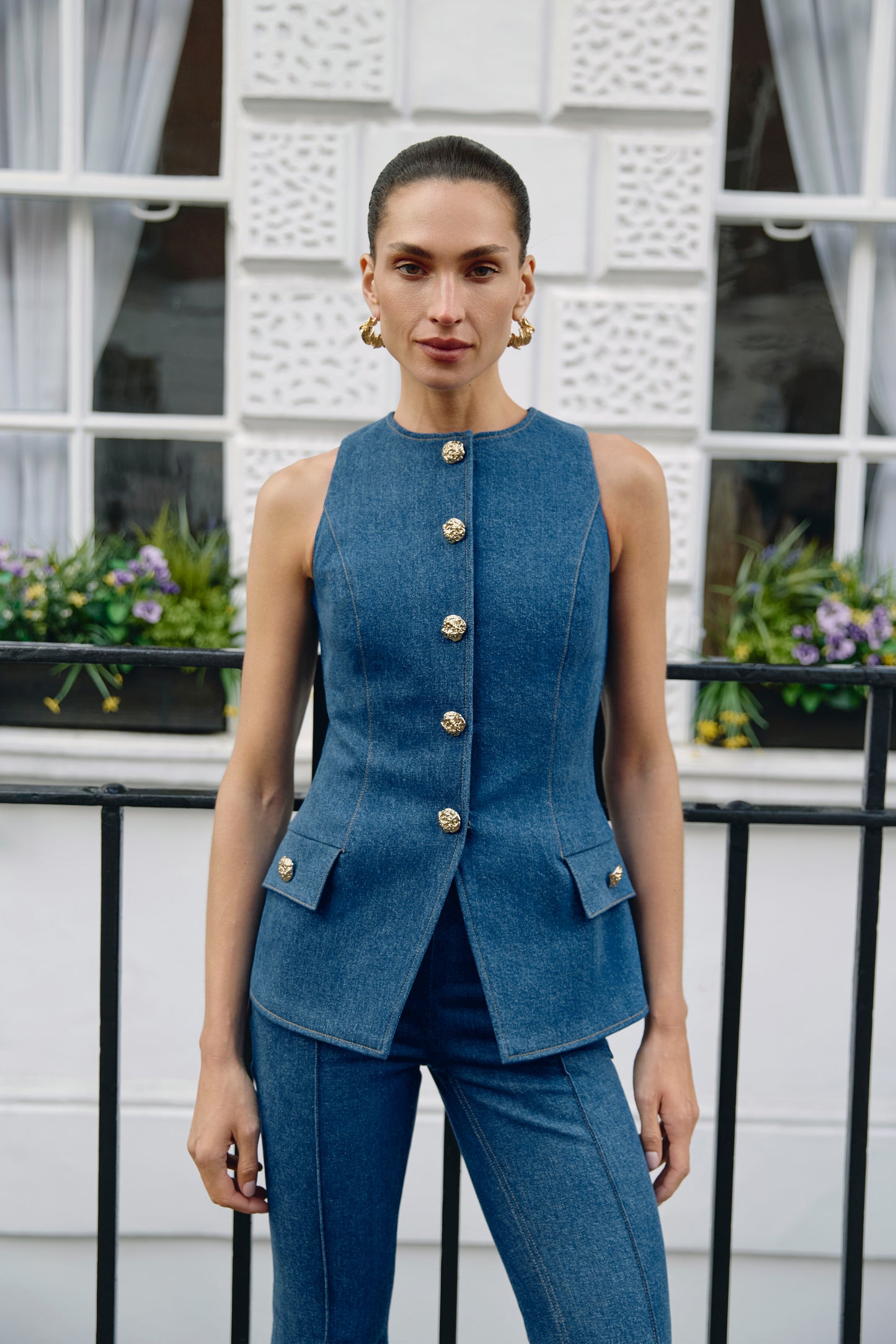 Gilet en jean Nicole