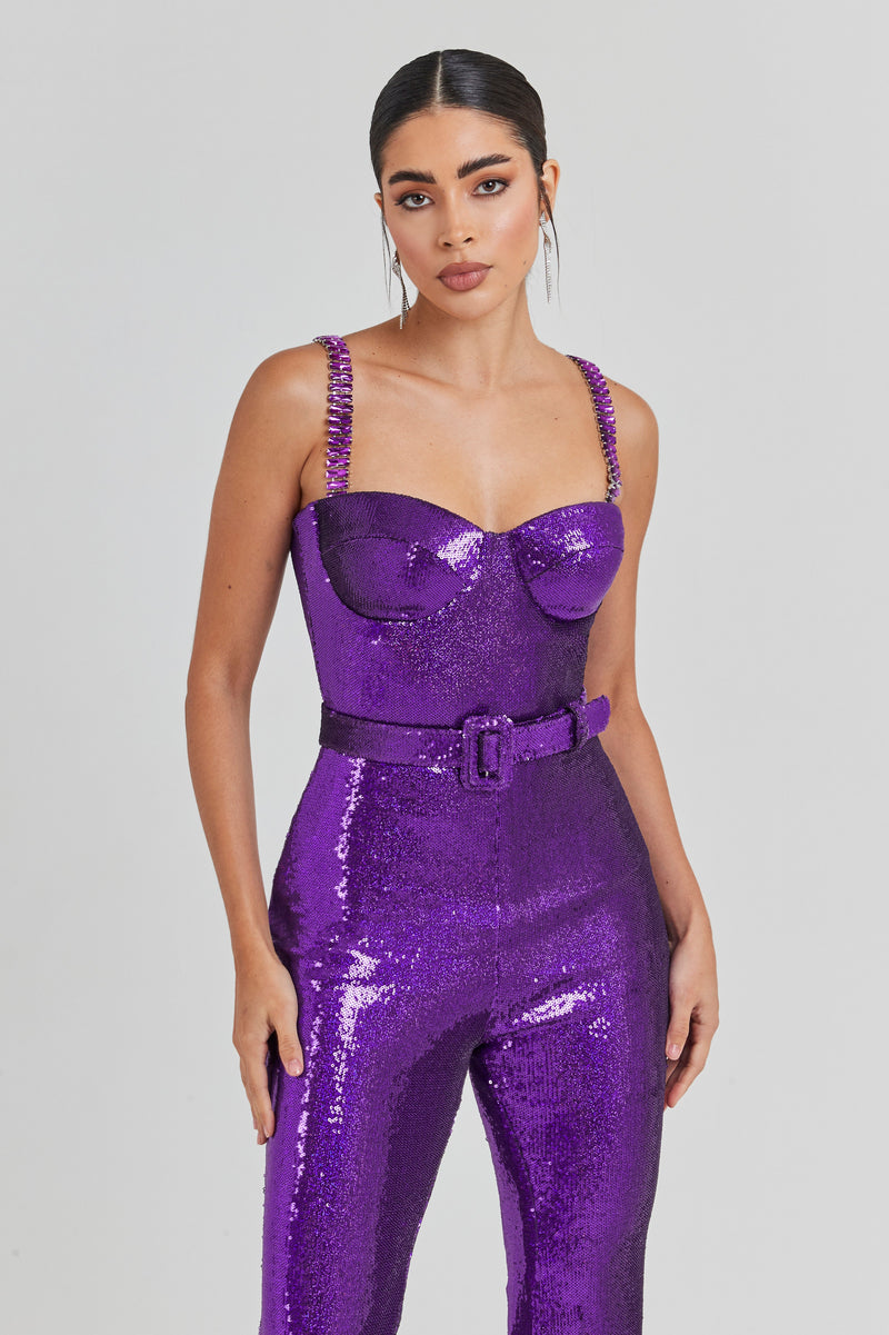 Sabrina Purple Jumpsuit