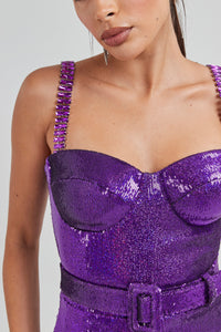 Sabrina Purple Jumpsuit