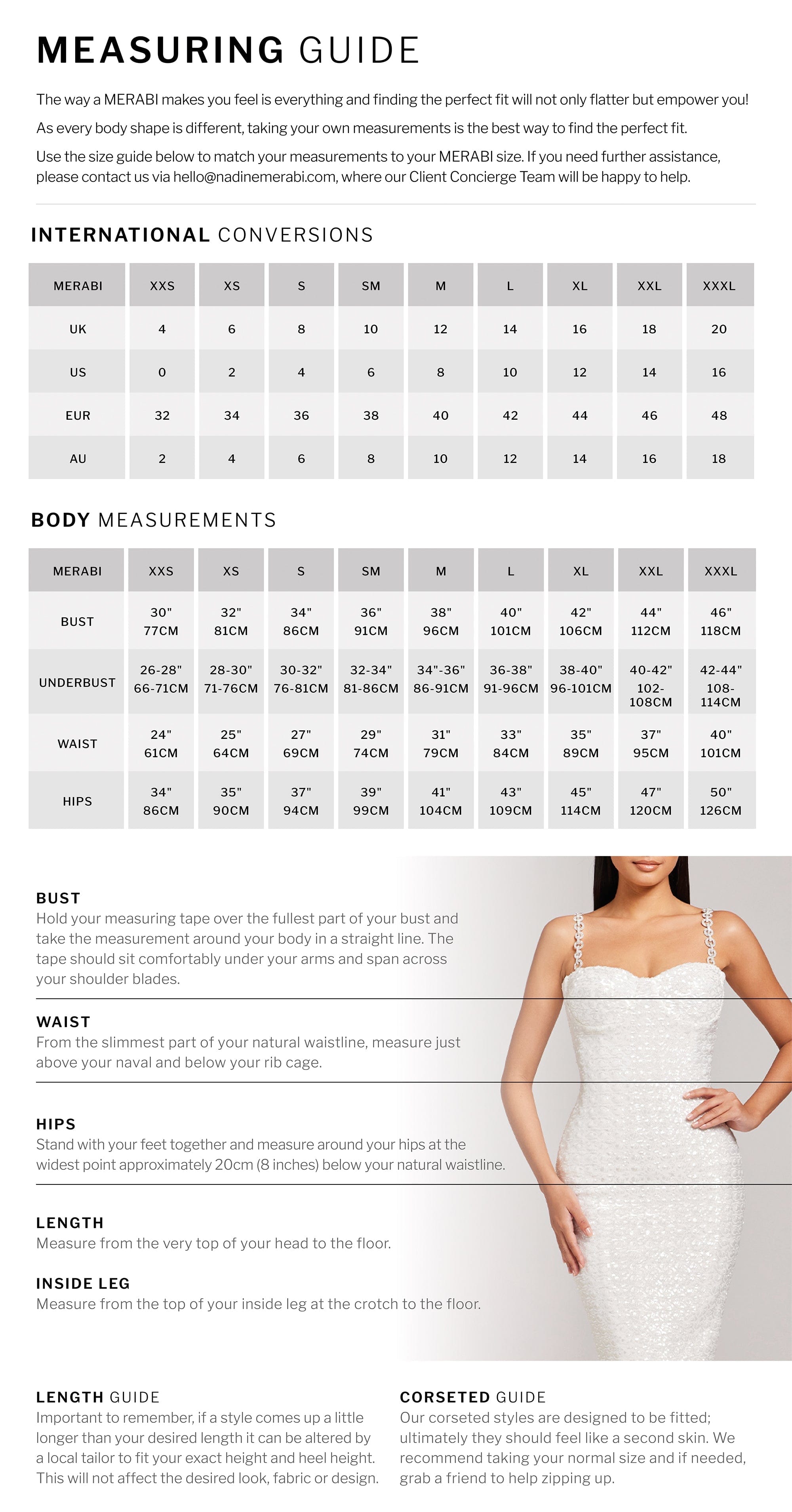 Size Guide NADINE MERABI