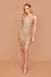 Talia Gold Dress